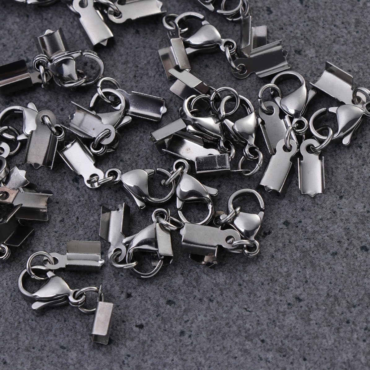 Stainless Steel Lobster Clasp DIY 48pcs for Necklace and Bracelets