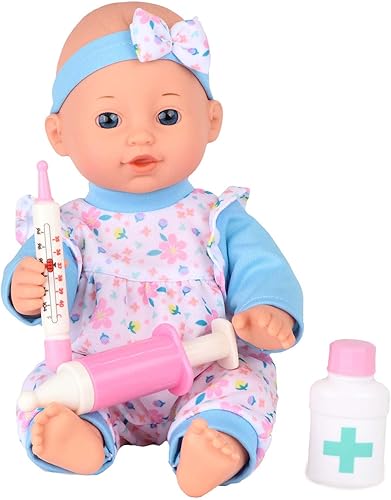 Miniatura 5 de Gigo Muñeca de bebé de 12" con conjunto médico en caja de regalo