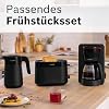 Bosch Compact Toaster MyMoment TAT2M123 Integrated Bun Attachment with Defrost Function Automatic Shut-Off Lift Function Bread Centring Perfect for 2 Slices 800 Watt Matte Black