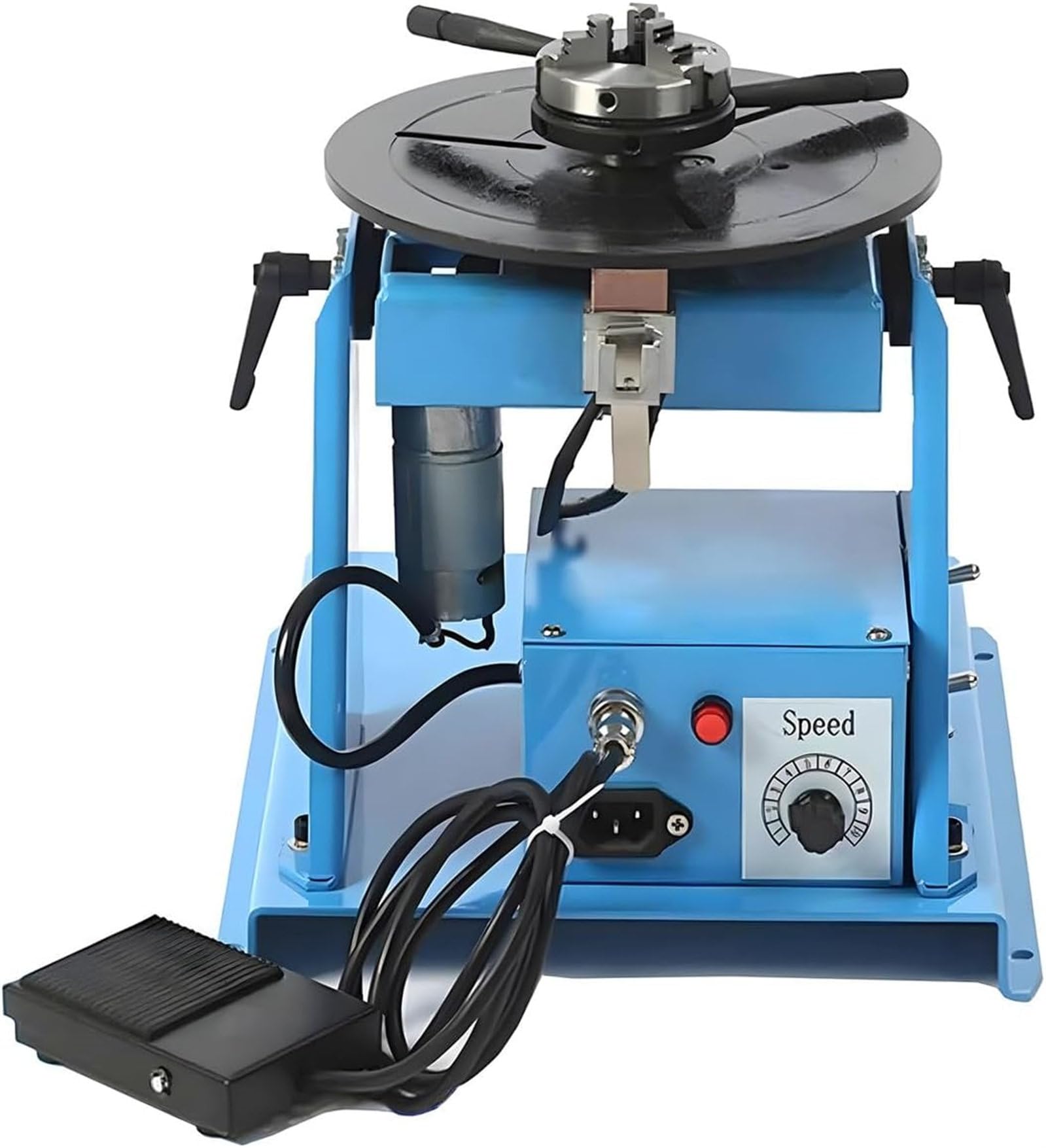Positionneur de soudage plateau tournant 1-12RPM avec interrupteur à pied et mandrin