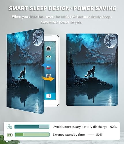 Vista 244 de Funda para Kindle de 6 pulgadas (11.ª generación, versión 2024/2022) delgada de piel sintética, ajustable, multiángulo, Smart Shell con función