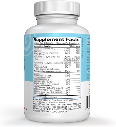 Miniatura 9 de That Good Supp Co - Suplementos energéticos naturales de esa buena energía para mujeres y hombres, píldoras energéticas para todo el día, suplemento