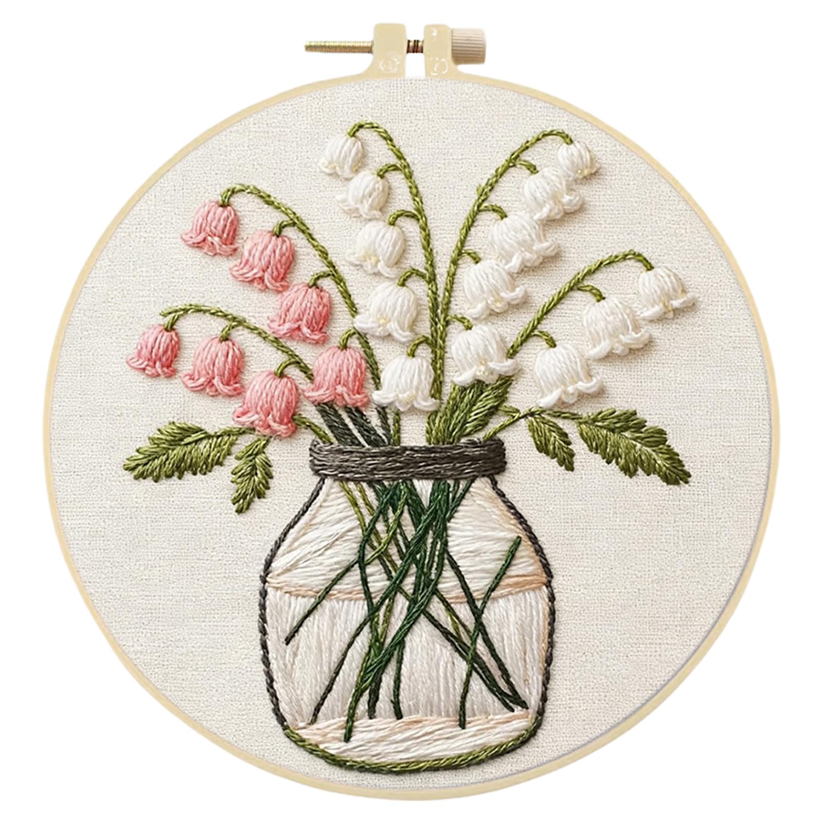 Home Still Life DIY Embroidery Kit for Beginners Adults Craft Lovers Gift with Embroidery Hoop 29x29cm