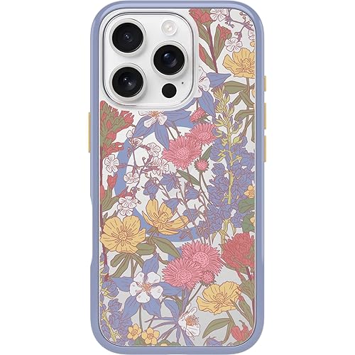 OtterBox iPhone 16 Pro Symmetry Series Clear Case - Floral Purple