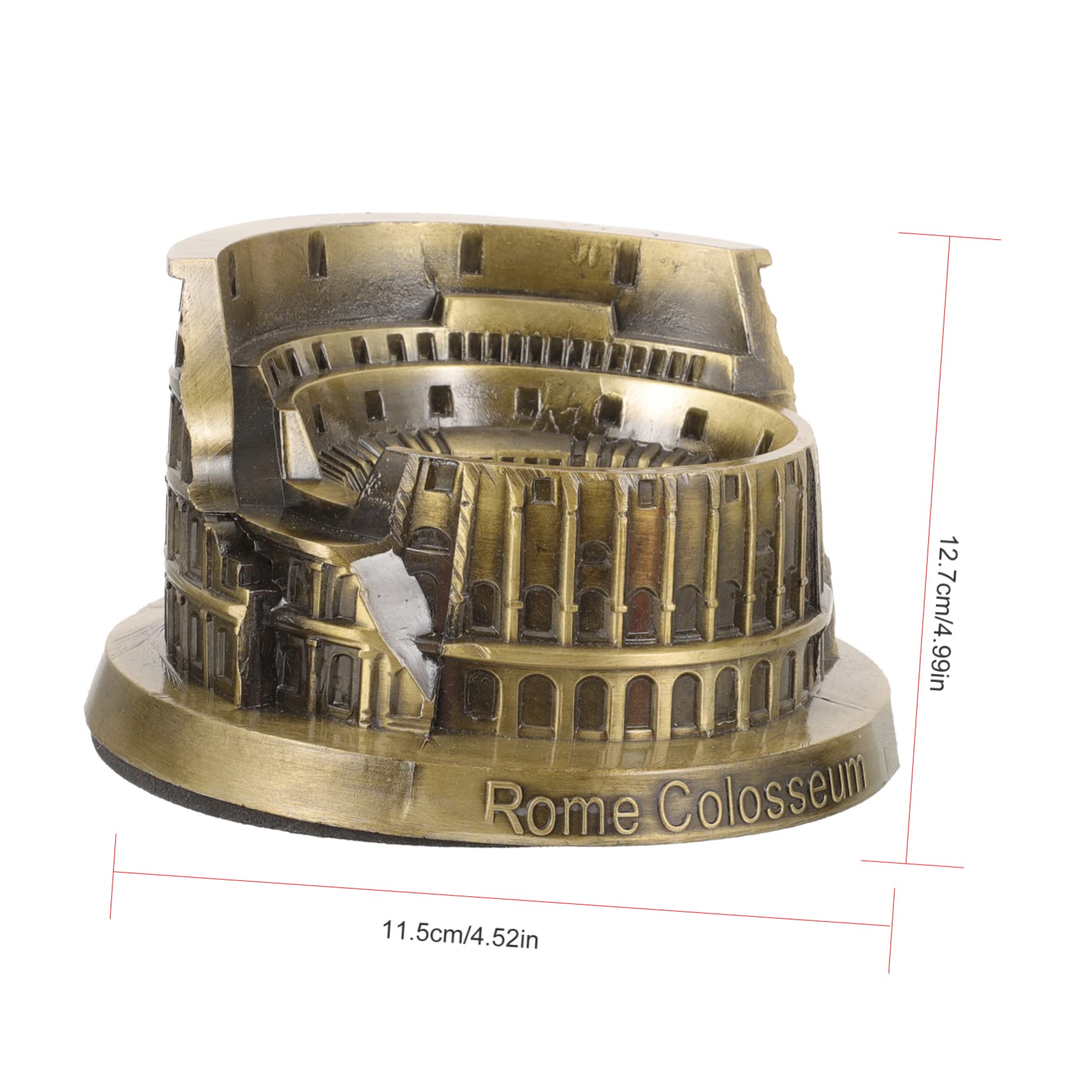 Amazon.co.jp: DOITOOL 古代ローマ建築の置物 金属製コロッセオ模型