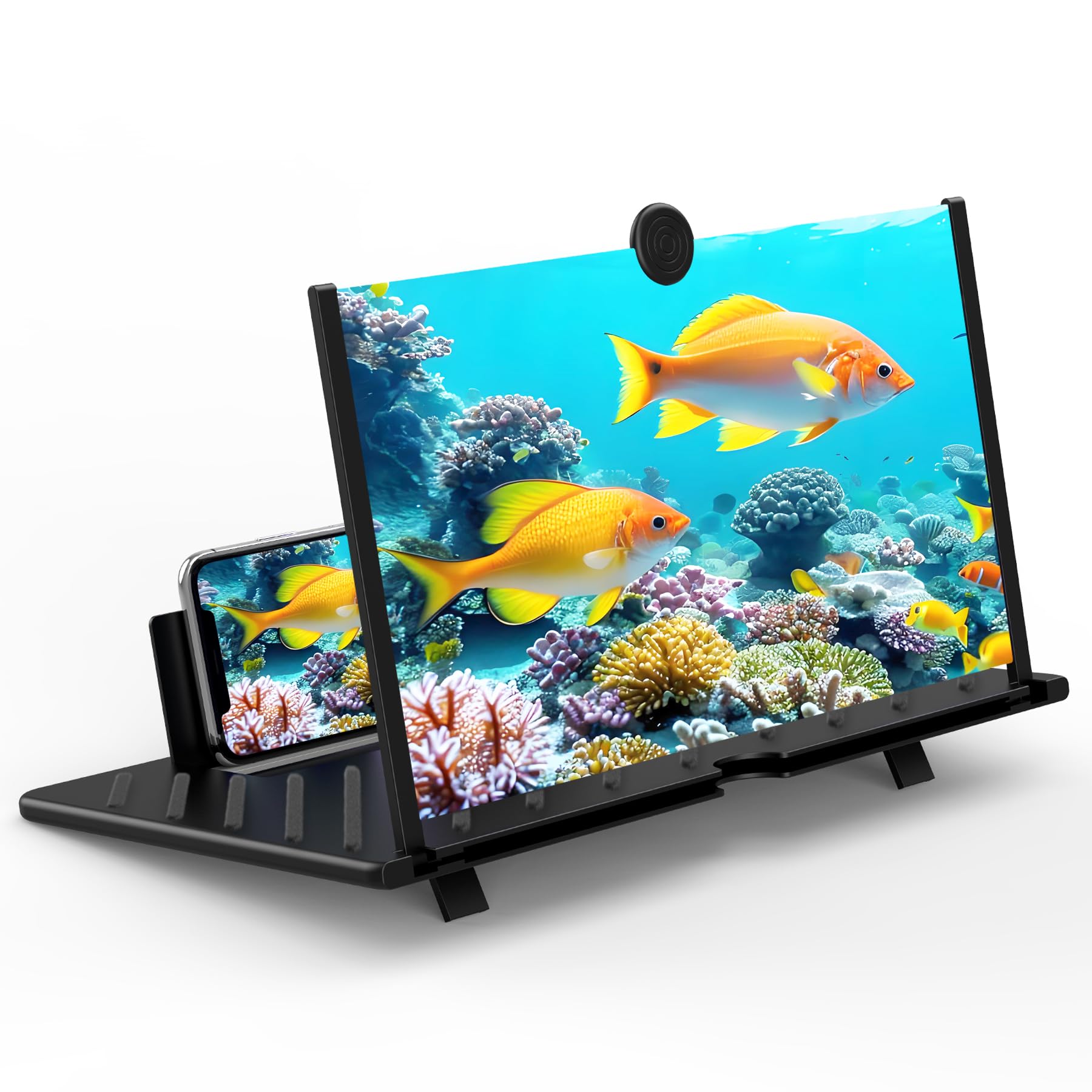 50,8 cm (20 Zoll) Bildschirmvergrößerung für Mobiltelefone, Videos und Gaming, Fanlory 3D-HD-Display mit Verstärker, kompatibel mit Allen Smartphones