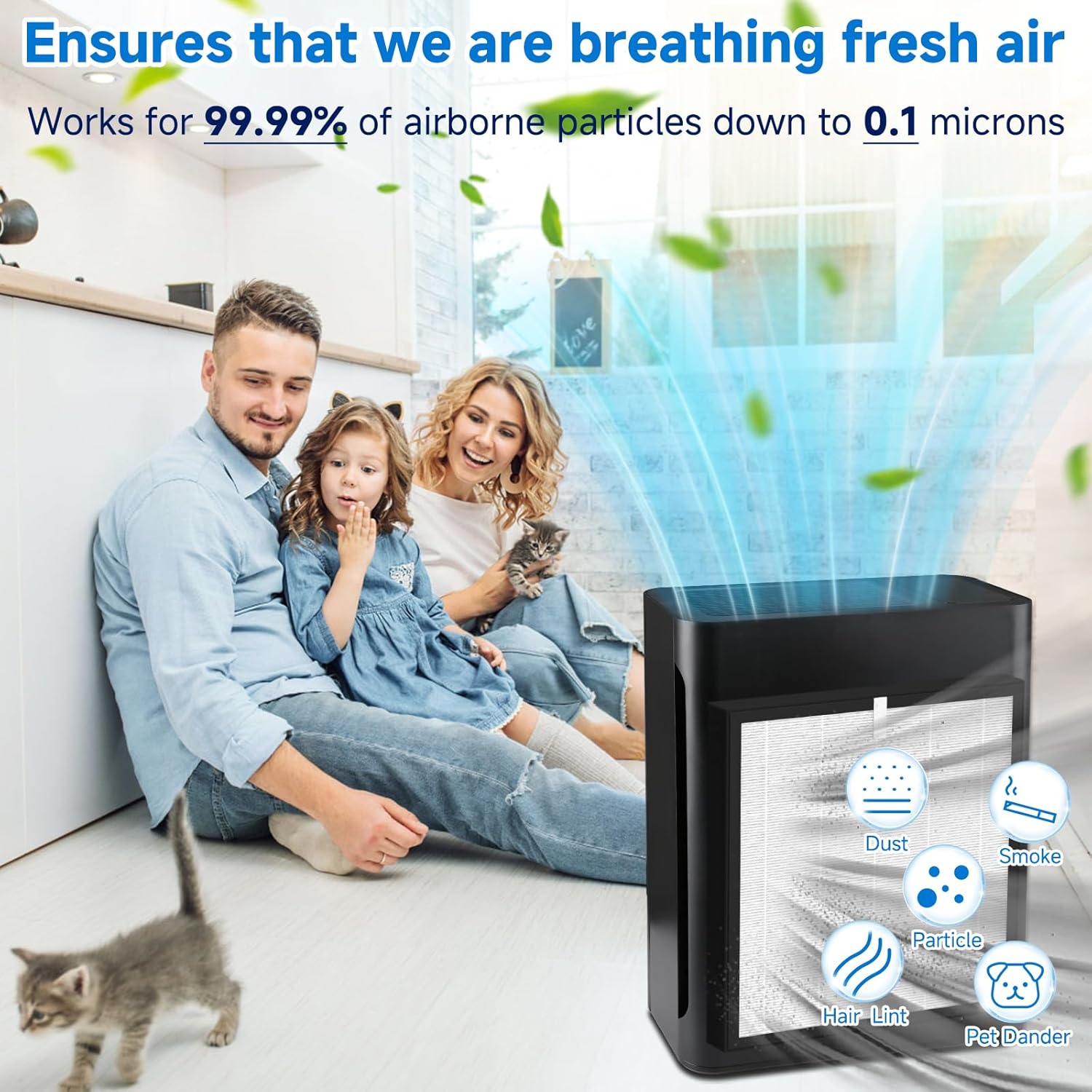 TZ-K2 True HEPA Replacement Filter Compatible with ToLife TZ-K2, 3-in-1 H13 Activated Carbon TZ-K2-A Filter, 2 Pack - Image 5