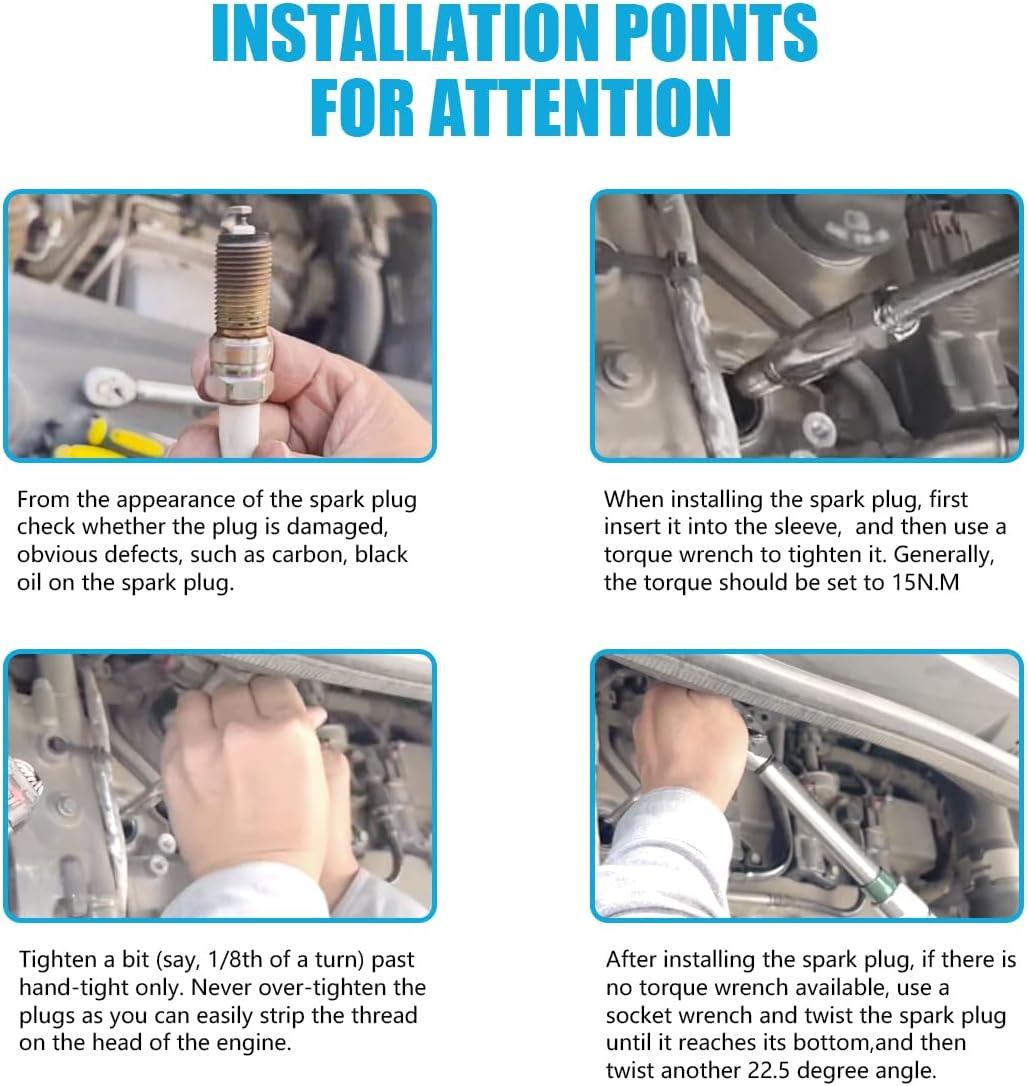 MAS Set of 6 Ignition Coils Pack UF375 & Iridium Spark Plugs 6509 Compatible with Buick Enclave Cadillac CTS SRX Saturn Outlook GMC Acadia 3.6L V6 Naturally Aspirated Replacement for D501C 5C1551