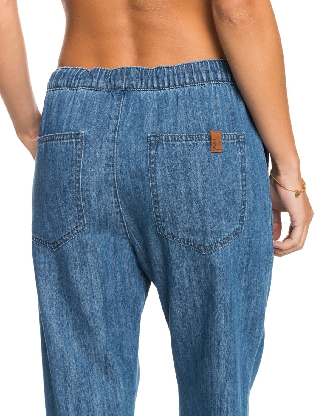 Roxy Slow Swell J Pant Bmtw - Vaquero Elástico De Corte Relajado Mujer