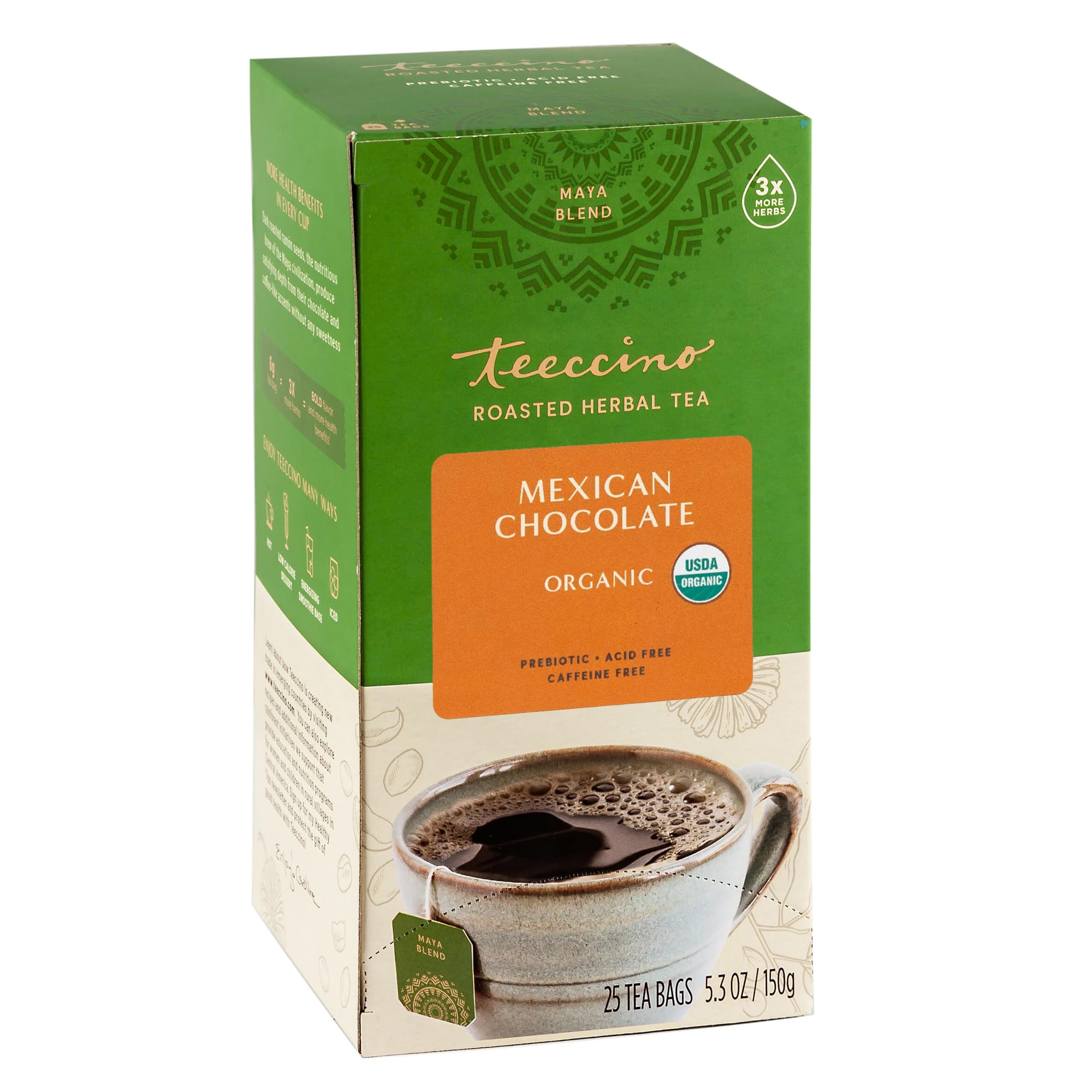 Amazon.com : Teeccino Mexican Chocolate Herbal Tea - Rich
