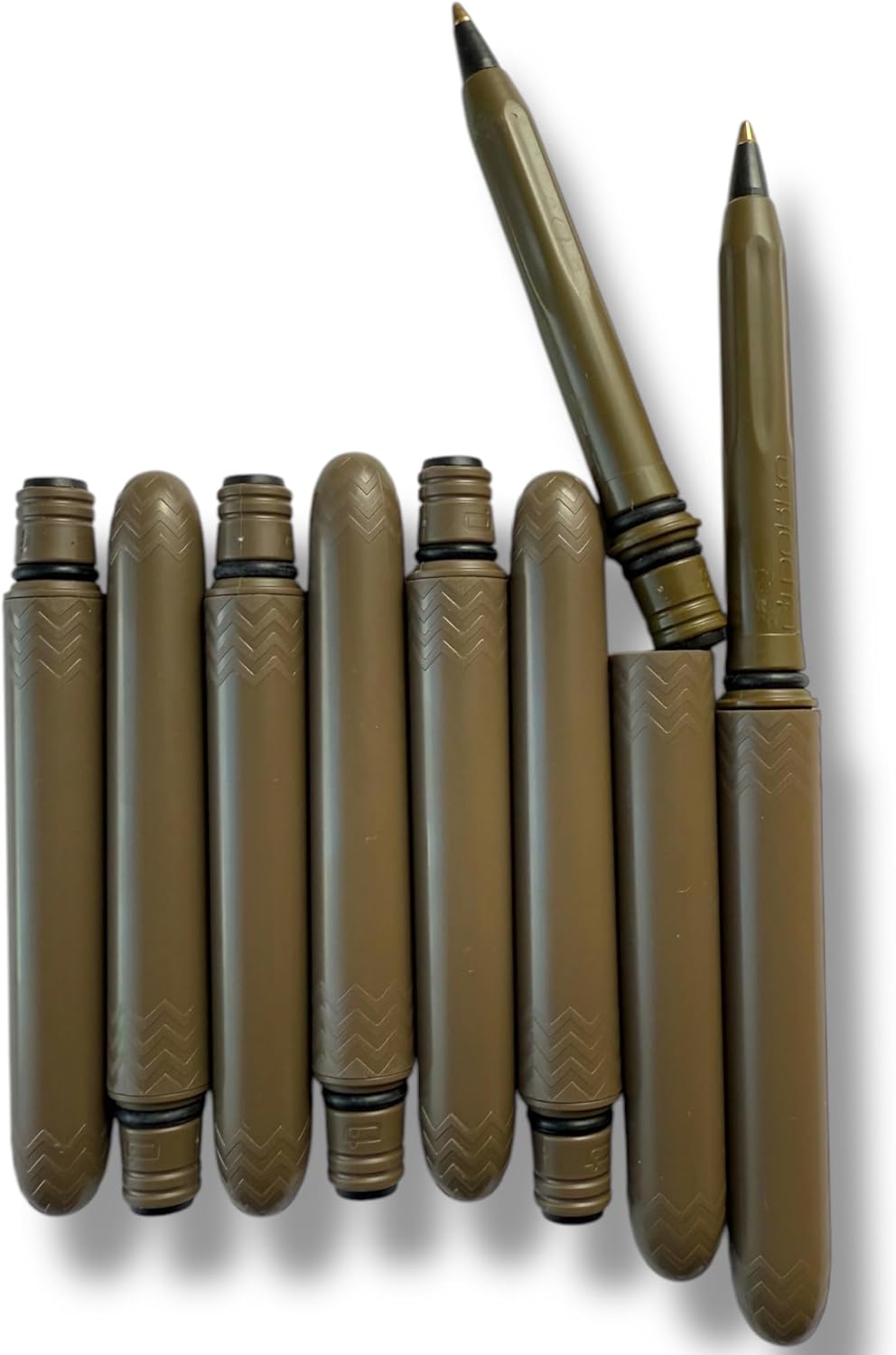 The USA Made Pocket Pen – 8 Pack – compact, affordable, lightweight, EDC black ink ballpoint pen – waterproof and floats – carries small, writes big (Kanary Yellow)