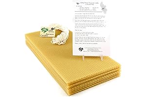 Full Size 100% Beeswax Sheets in Natural - Make Your Own Beeswax Candle Kit