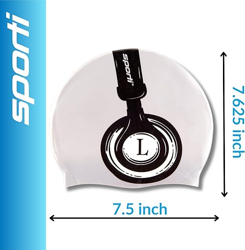 Miniatura 5 de Sporti Gorro de natación de silicona - Diseño gráfico