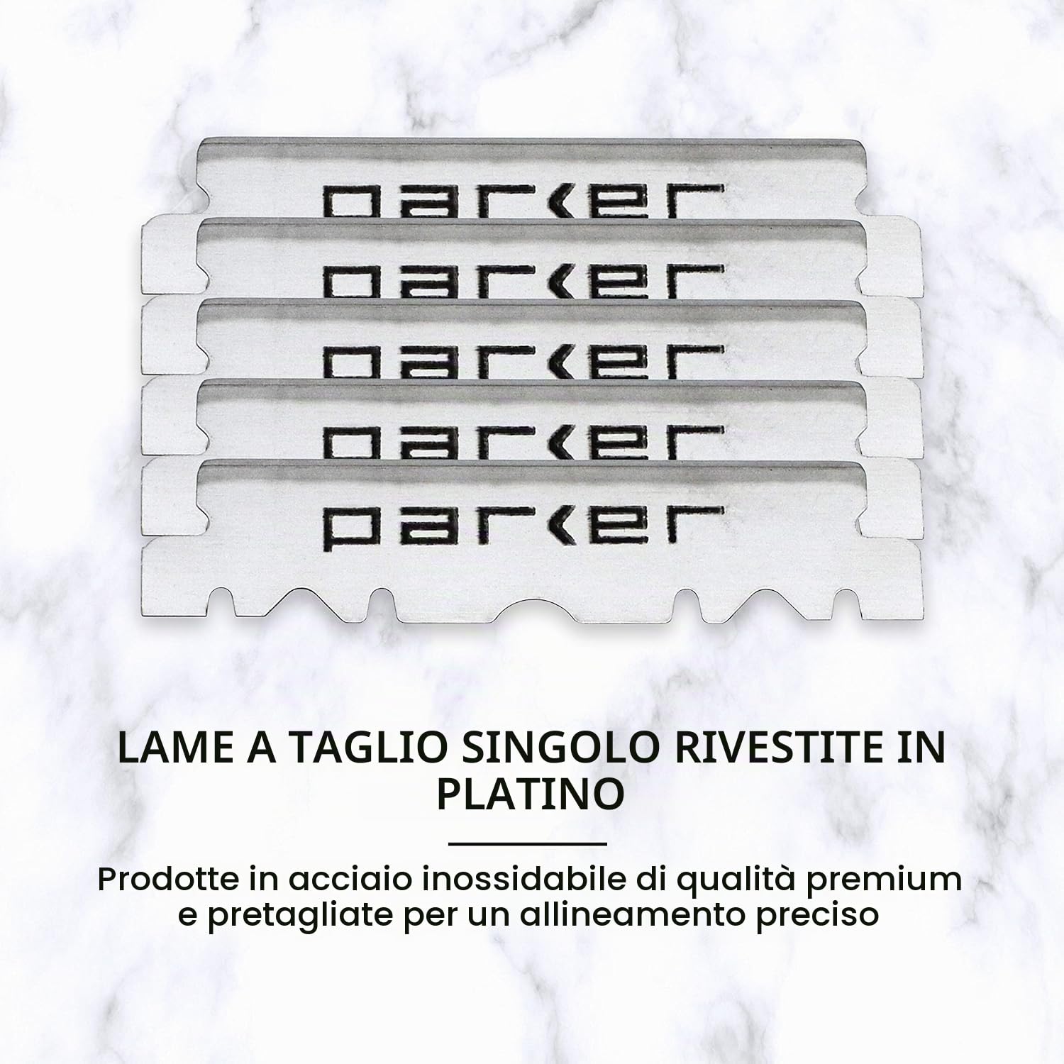 Parker Safety Razor Parker Rosewod manico in legno professionali del barbiere Rasoio & Lame 5 - Nuovo per il 2019 Palissandro