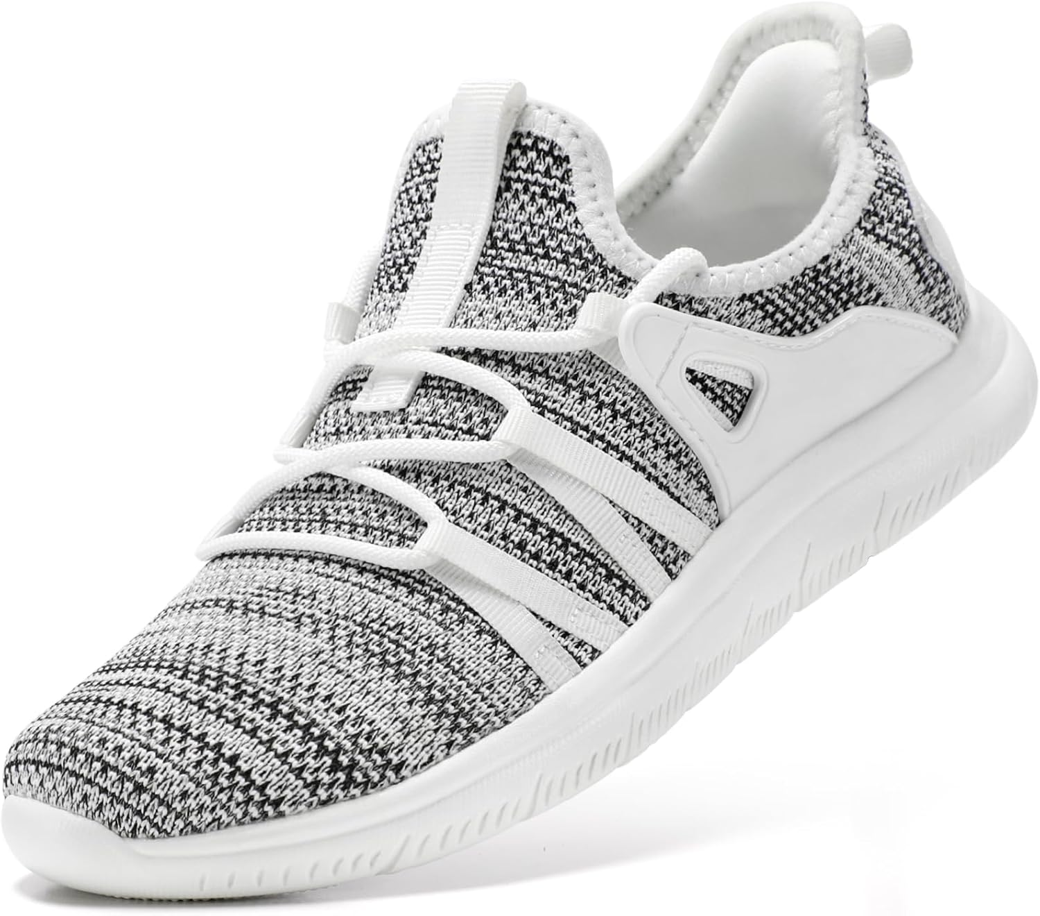 STQ Womens Slip on Sneakers Hands Free Breathable Tennis Arch Support Comfortable Walking Shoes Plantar Fasciitis Orthopedic Workout Gym Cross Training Athletic Standing