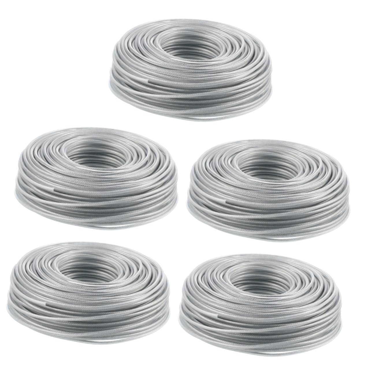 Kisangel 5piezas Cuerda para Desbrozadora De Resistente Al Compatible Cortacésped y Recortadoras para y Áreas Verdes