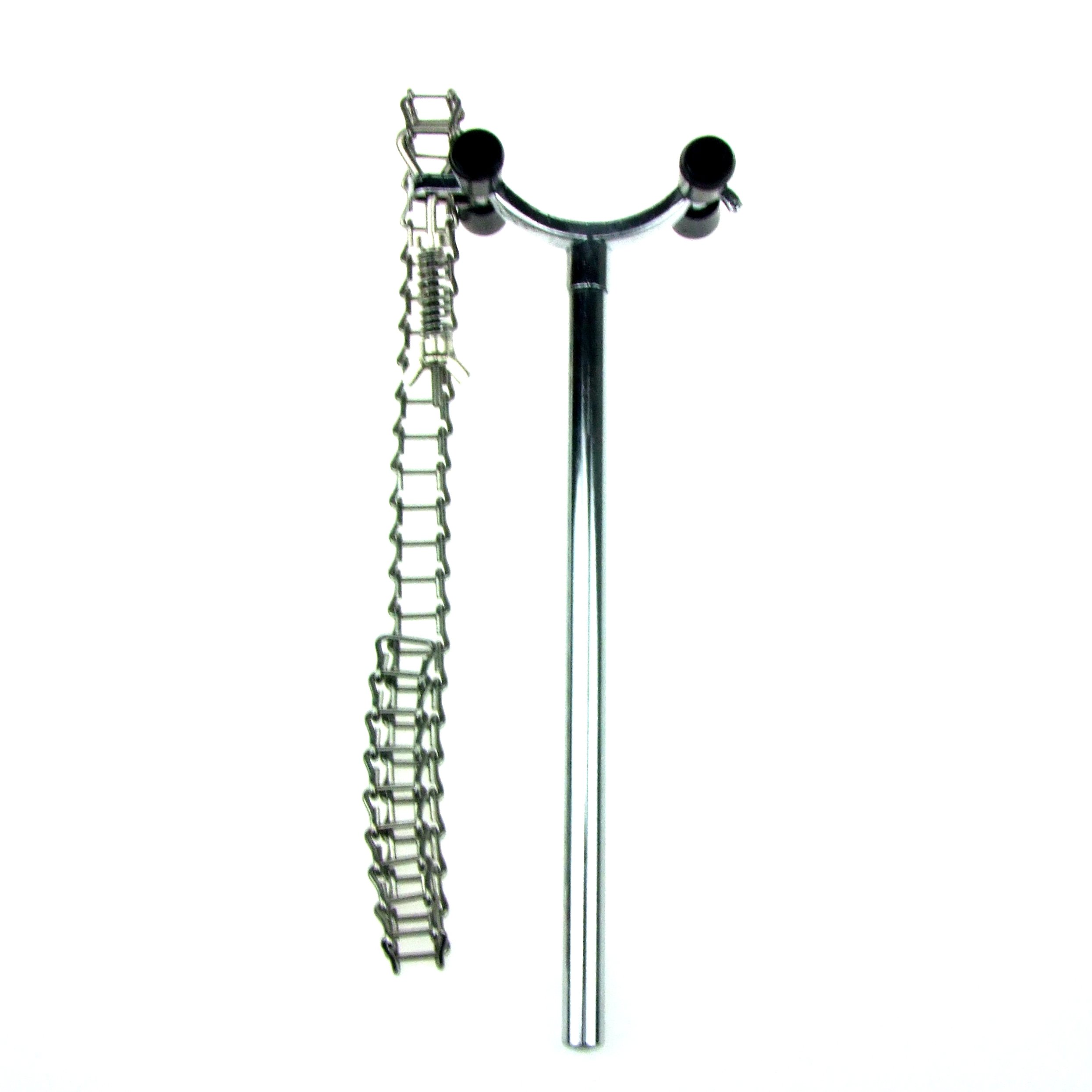 HFS (R) Lab Chain Clamp Holder, 1.57-5.71 inch (40-145mm) Holding Capacity, Adjustable Laboratory Glassware Clamp Chain for Beakers, Flasks, Condensers Fixture Lab Accessories