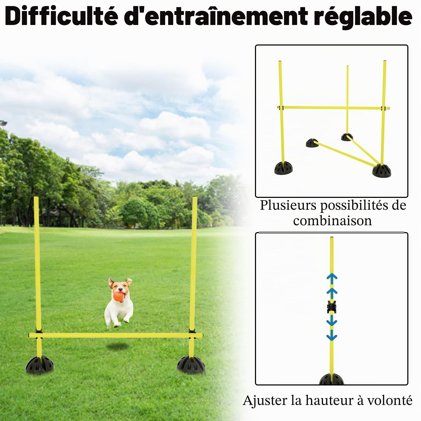 Kit d'obstacles multifonction pour entraînement conditionnel, rebond, dribble et mobilité