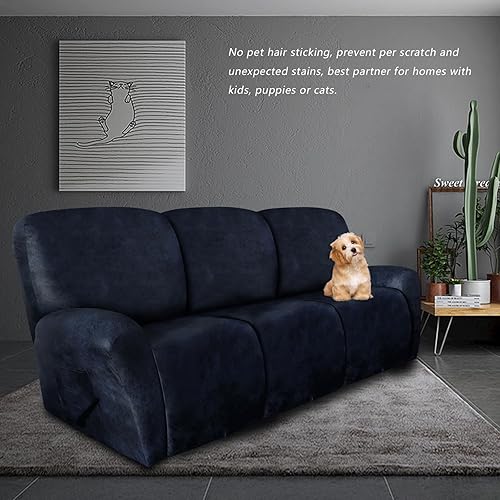 Vista 179 de molasofa Fundas de cuero para sillas reclinables, fundas para sillas reclinables grandes para silla reclinable, 4 piezas, fundas lavables que se