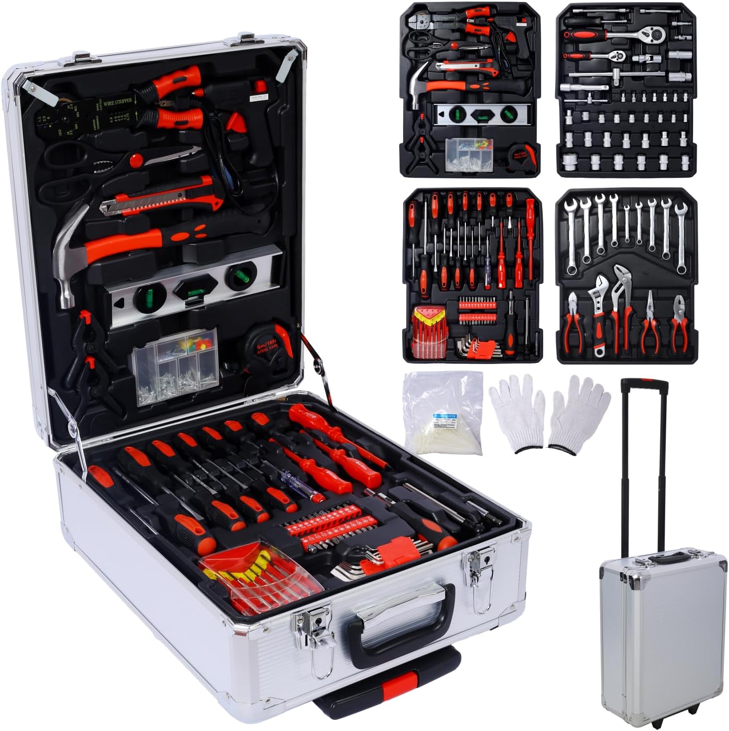 Set de herramientas 899 piezas con gabinete miniatura 1