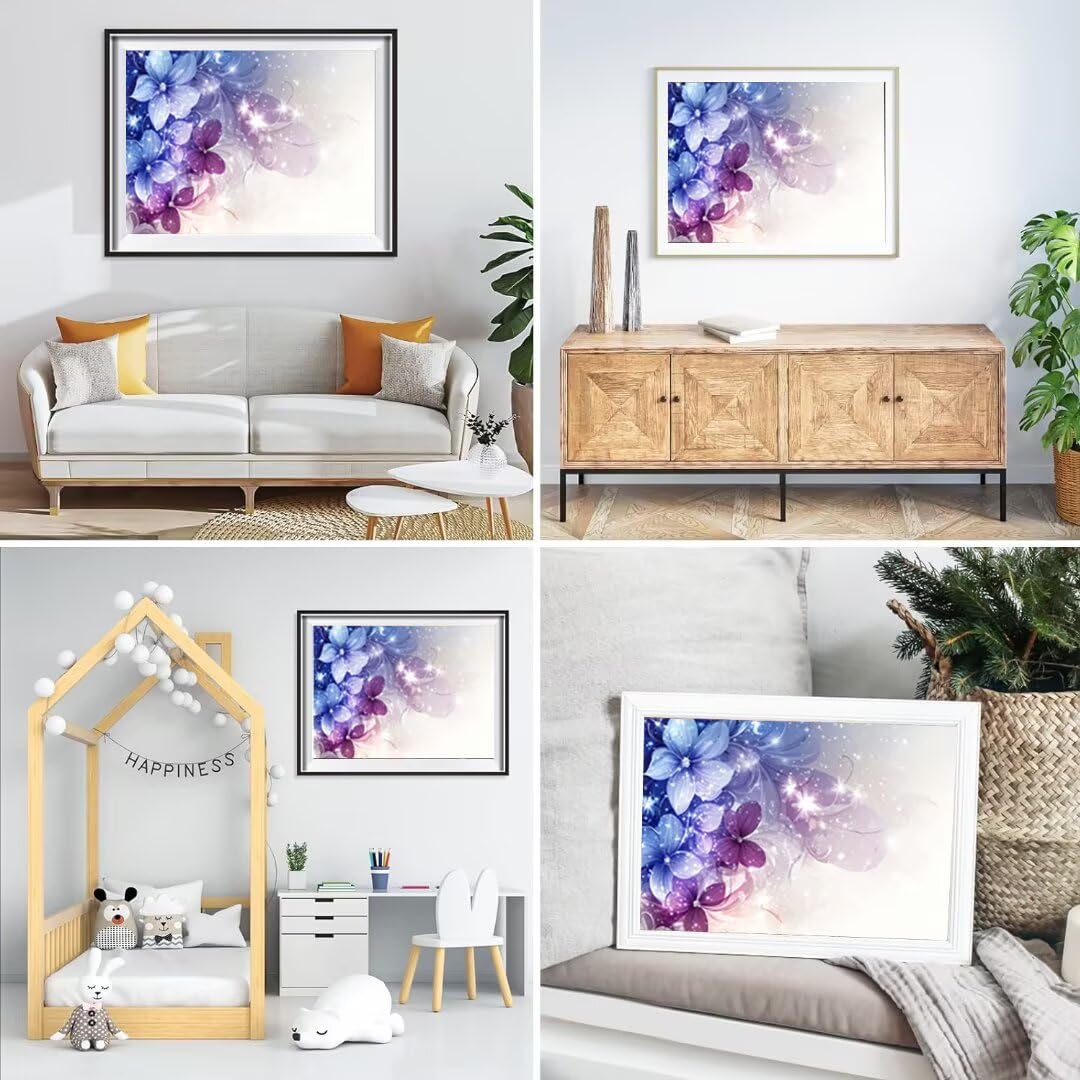 5D Kwiat Diament Malarstwo Zestaw dla dorosłych, DIY Zestawy malarskie Diament, Diamentowe pełne zestawy artystyczne, Square Rhinestone Ścieg krzyżykowy Malarstwo dla dorosłych Początkujący Wystrój