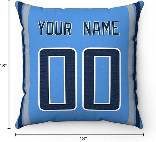 Miniatura 94 de ANTKING 2 paquetes de almohadas personalizadas con cualquier nombre y número para hombres, mujeres y niños Para Cincinnati