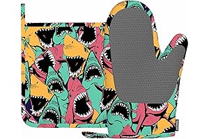 Shark Oven Mitts and Pot Holders: Culinary Champions Against the Heat