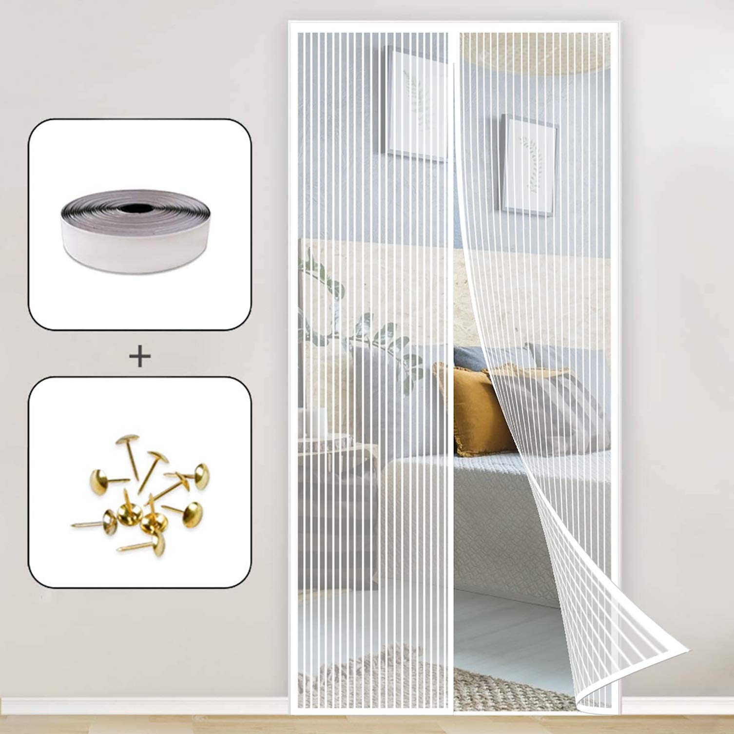 Moustiquaire porte fenêtre pour chambre et salon aération d'été