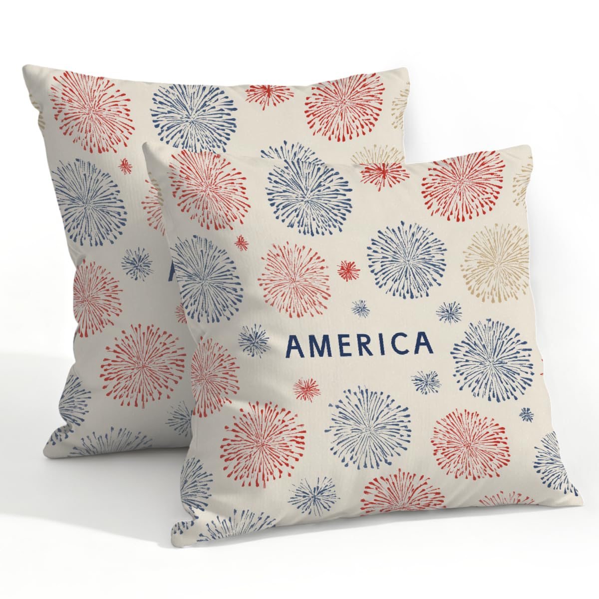 Outdoor Pillow Covers Waterproof Pillowcases 22x22in Set of 2 250th America Celebrations Decorative Throw Cushion Case for Couch Sofa Garden Patio Furniture