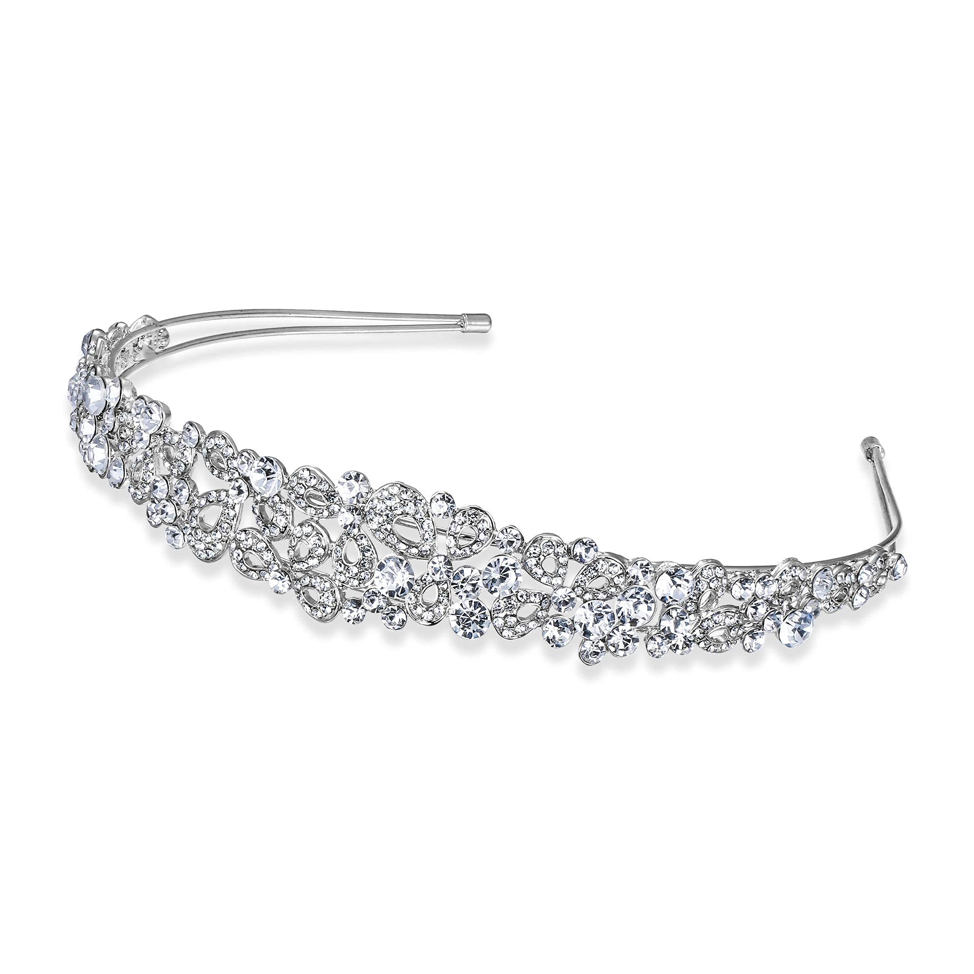 Amazon.com : EVER FAITH Wedding Hair Accessory Clear Crystal 