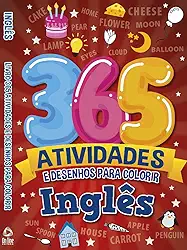 Inglês Livro 365 Atividades e Desenhos para Colorir