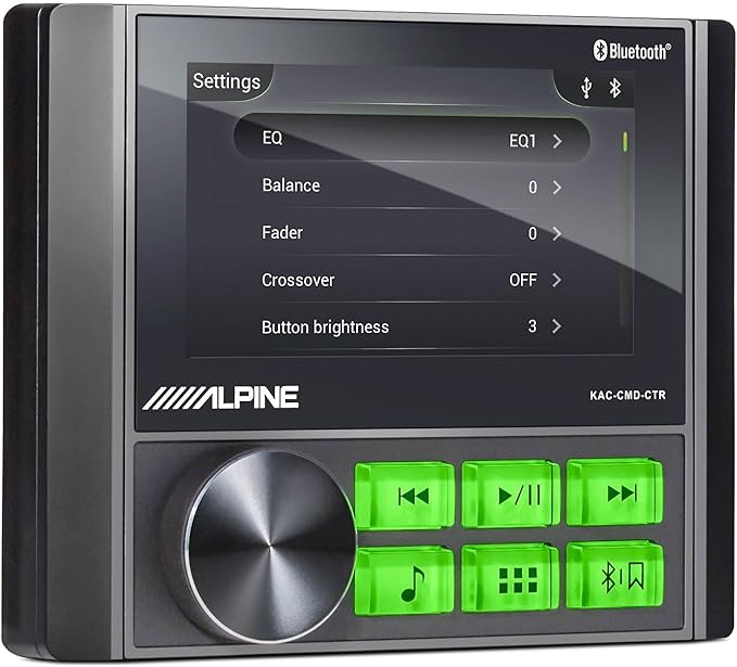 Kit Alpine KAC-CMD-CTR Controlador, Parlantes SPV-65RGB-CAN y Amplificador KTA-30FW miniatura 3