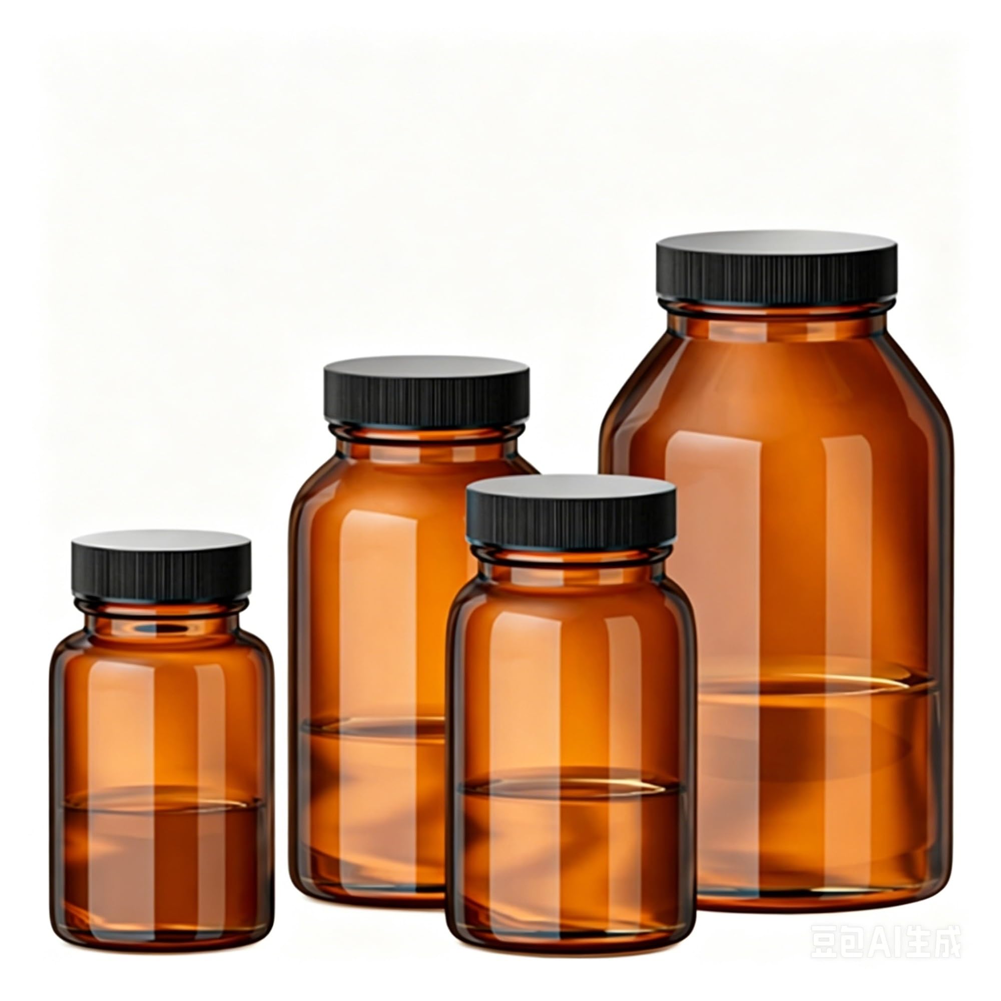 EuZhOuDEQiNg Large Mouth Wide Glass Sampling Bottle Sample Reagent Bottle(100ml)