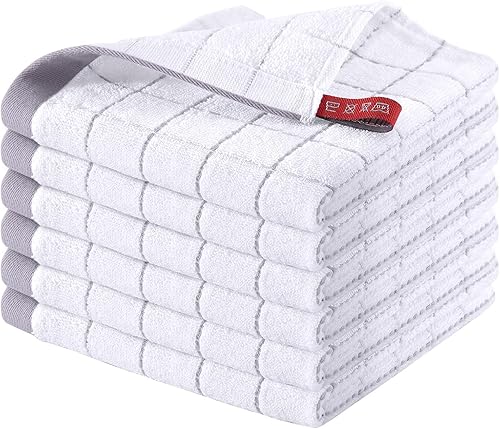 HOMAXY - Paños de cocina de 100% algodón, muy absorbentes, de secado rápido y lavables a maquina, ideal para la limpieza de la cocina y doméstica