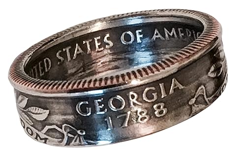 "Real U.S. Quarter Coin Rings. From years 1965 to 2024 and from all States" FREE SHIPPING