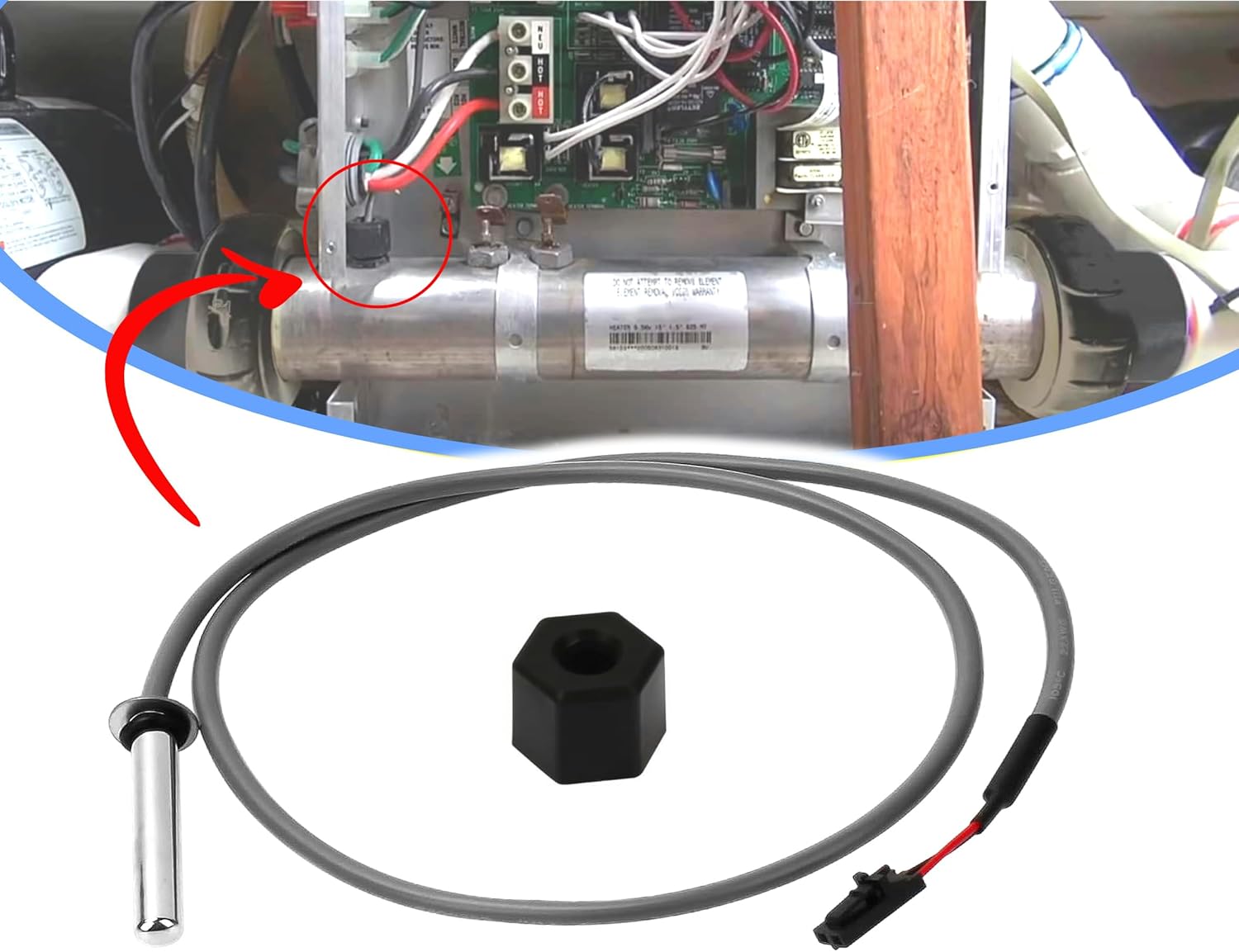 Balboa Spa Hot Tub Pool Spa M7 Heater Part Temperature Sensor 32016 53605 for Balboa Replacement Parts Hot Tub Sensor for Balboa Spa M7 Systems
