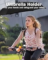 Vista 2 de OATSBASF Soporte de paraguas para cochecito, soporte de paraguas de carrito de golf de ángulo ajustable, accesorio de paraguas para cochecito