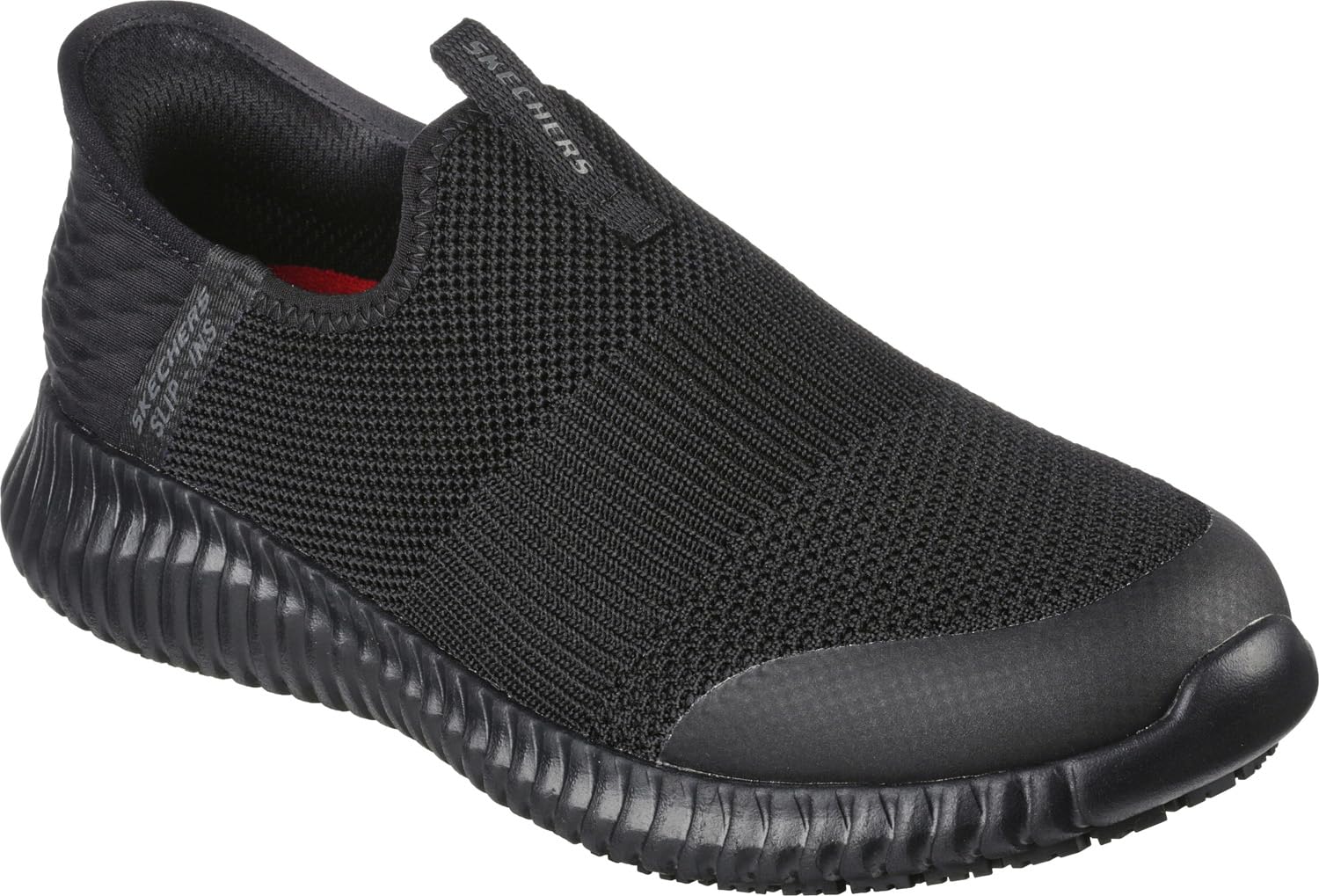 Skechers Women's Hands Free Slip-Ins Cessnock-Gwynedd Food Service Shoe, BLK, 7.5