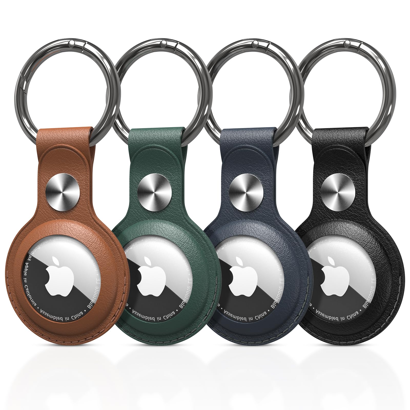 iFalarila 2 Pezzi Impermeabile Portachiavi AirTag - Porta Airtag per Apple, Chiavi Zaini e Animale in TPU Antiurto e Antigraffio con Cover Frontale, 360°Custodia AirTag, Mantiene Forte il Segnale