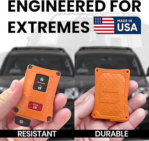 Vista 37 de Carcasa para llavero de automóvil, accesorio solo compatible con control remoto de vehículo sin llave, hecha en los Estados Unidos