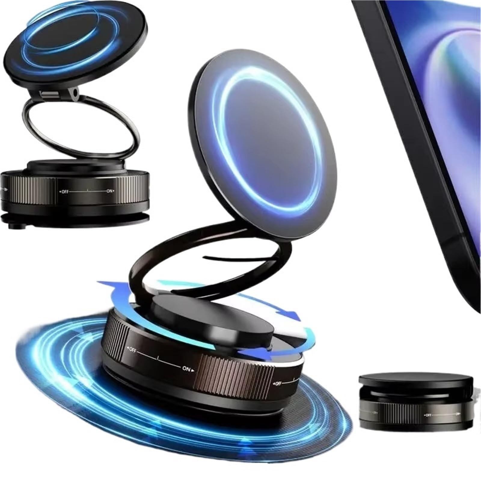 Per Iphone Supporto Magnetico Universale Telefono Auto Aspirazione A Vuoto Pieghevole Rotazione 360 ° Accessori Compatibile Porta Cellulare Auto