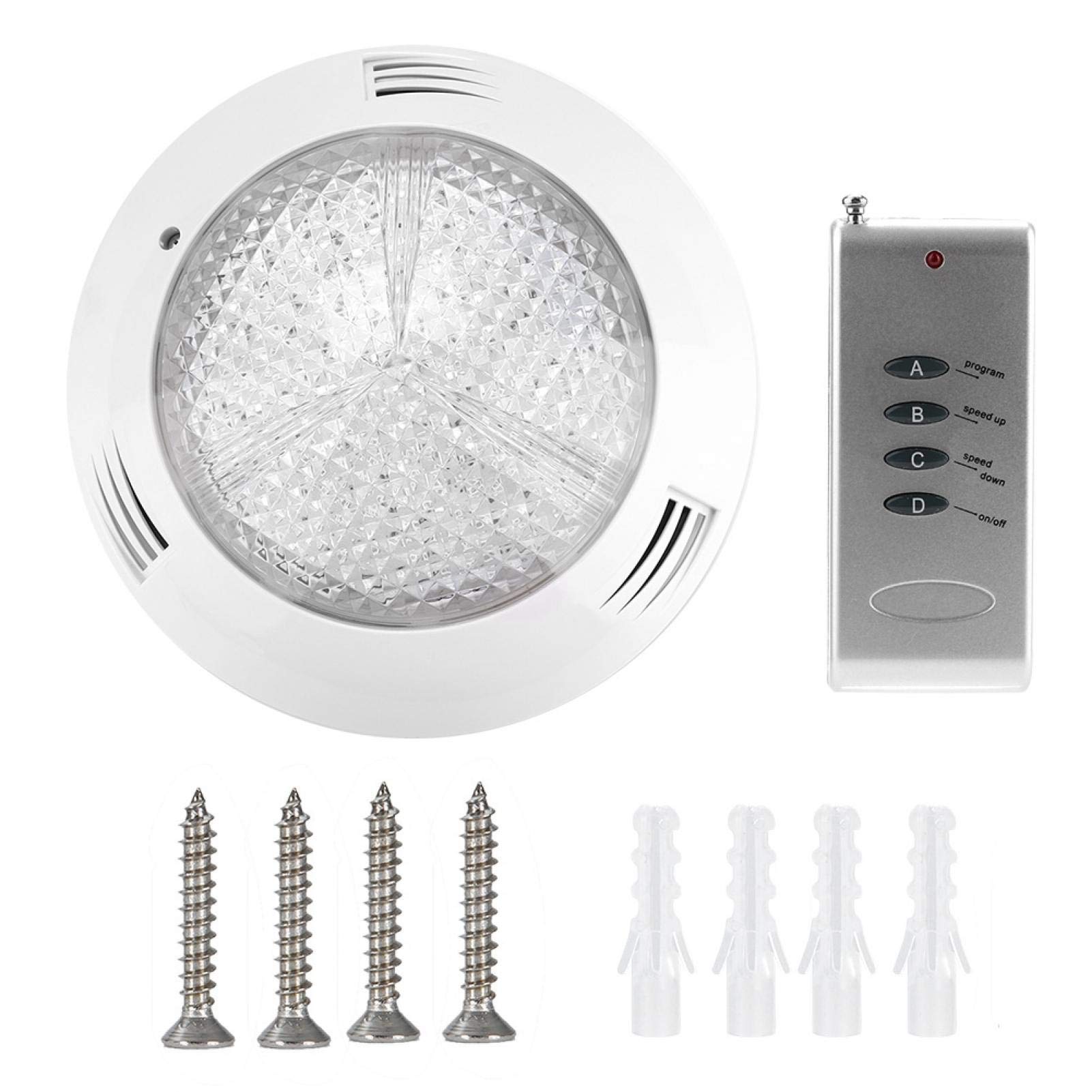 Luce Subacquea a LED Ac12v 35w 360led RGB Lampada Subacquea Multicolore con Luce per Piscina Impermeabile con Telecomando Uitable per l'utilizzo in laghetto con Pesci Fontana Rockery