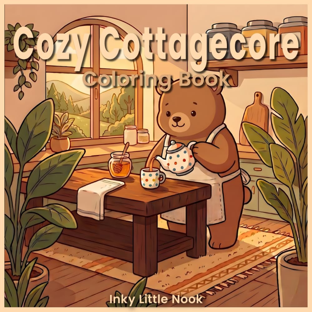 Cozy Cottagecore Coloring Book