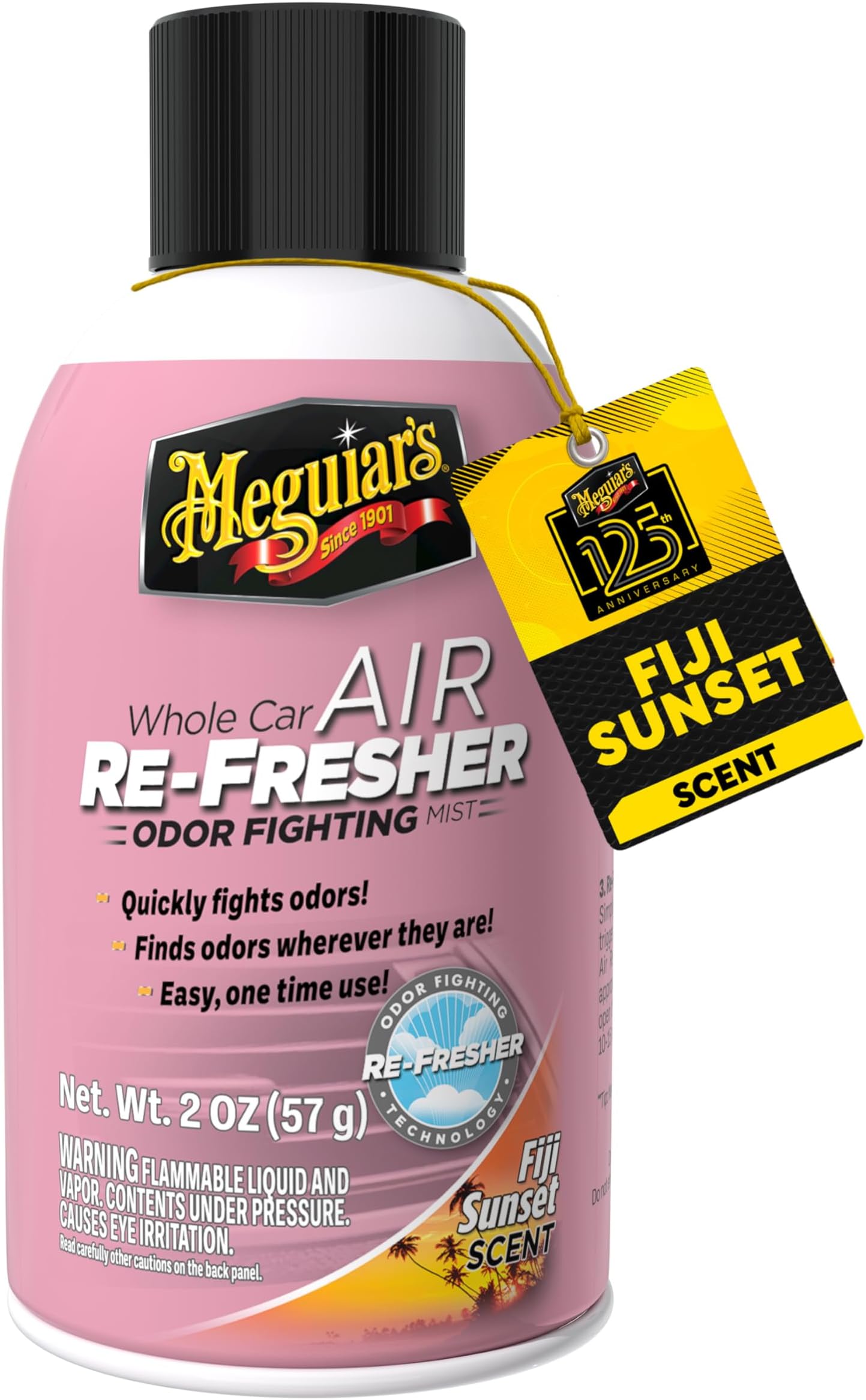 Whole Car Air Re-Fresher,Odor Fighting Mist, Fights Off Strong Vehicle Odors,Air Freshener,Fiji Sunset Scent, 2 Oz Aerosol Canister
