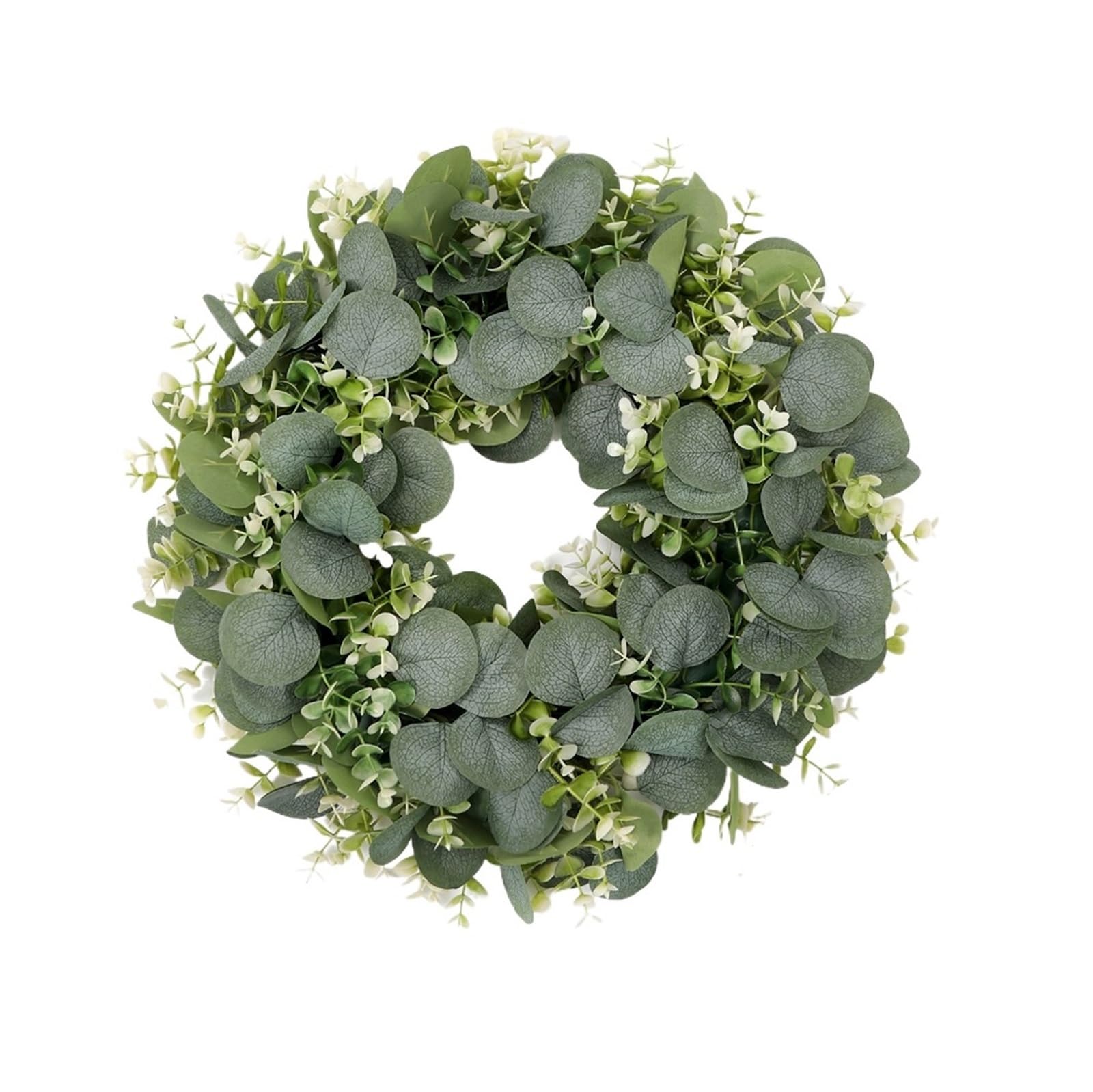 Casetlong 1PC 30/40CM Artificial Garland Fake Plants For Home Decor Wall Hanging Doors Windows Wreath Garden Wedding Decoration(40CM)