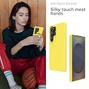 YATWIN Silicone Back Case for Samsung Galaxy S25 Ultra, Soft-Touch Phone Back Cover for Samsung Galaxy S25 Ultra - Yellow gallery image