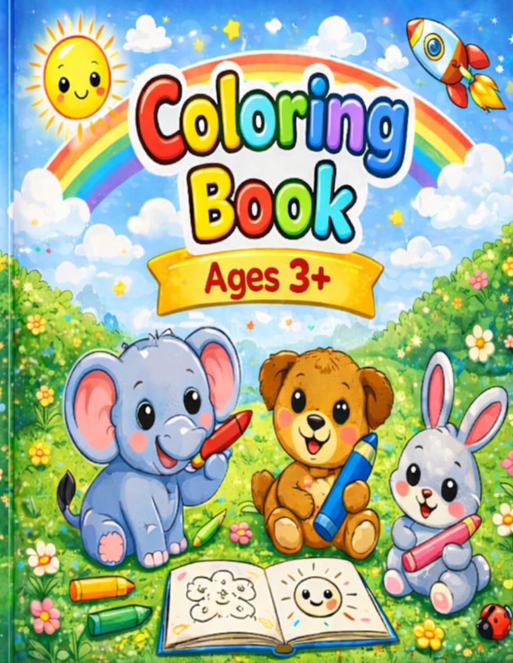 Coloring Book for Toddlers Simple and Fun Pages for Kids Ages 3+