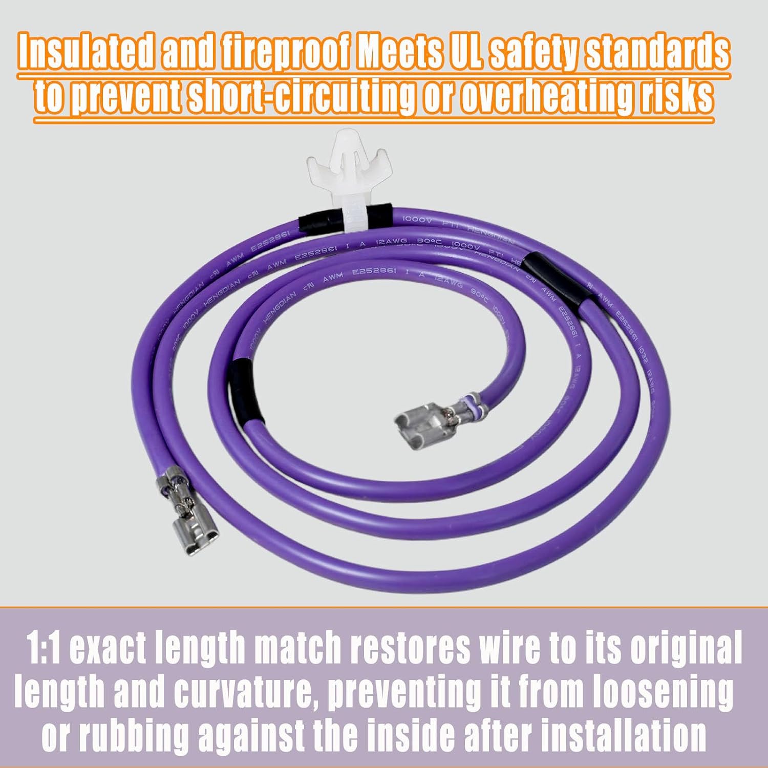 WE49X37037 Dryer Heater Wire Replacement for OEM GE & Hotpoint - Compatible with WE49X32946, PD00084037, AP7217217 Heating Element Repair Kit