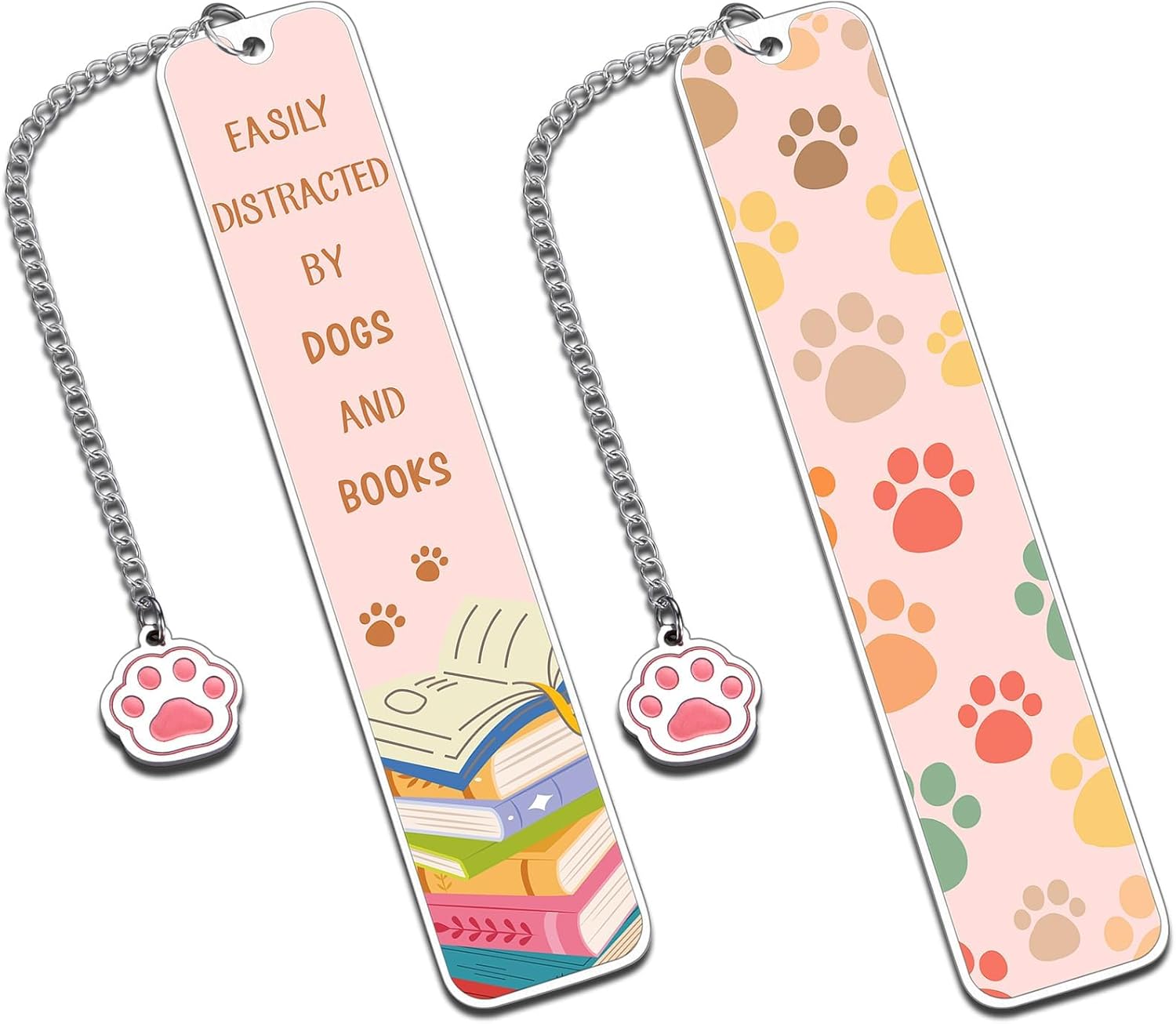 Dog Lovers Gifts for Women Corgi Golden Retriever Gifts for Girls Book Marks for Reading Women Pink Stuff Cute Bookmarks for Book Dog Lovers Gifts for Women Dog Themed Best Gifts for Dog Lover 2-Side