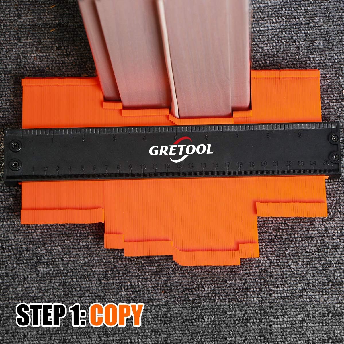 Contour Gauge (10 inches) Contour Tool with Adjustable Lock, Precise Shape replicator, Household Tool, Woodworking Tool, Christmas Gift (GTL-10)